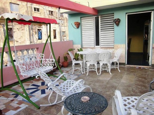 'Roof terrace' Casas particulares are an alternative to hotels in Cuba.